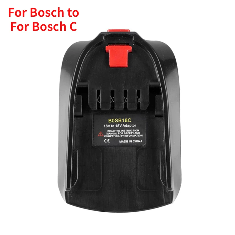 Batterieadapter für Bosch/Dewalt/Makita/Milwaukee 18V Li-Ionen-Akku für Bosch C-Werkzeug, ersetzt 18V grün-blauen Adapter, verwenden Sie BAT618.
