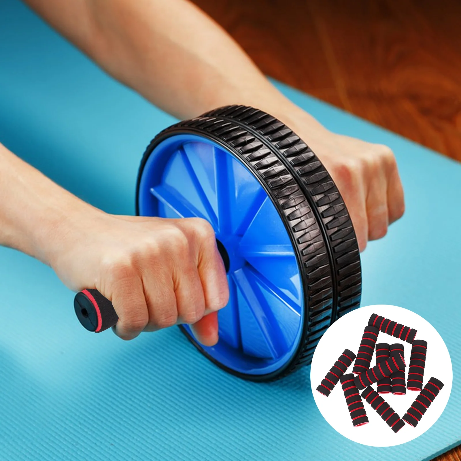 10 Pcs Fitness Equipment Sponge Cover Roller Ab Training Machine Sleeve Gym Supplies Sports Exercise