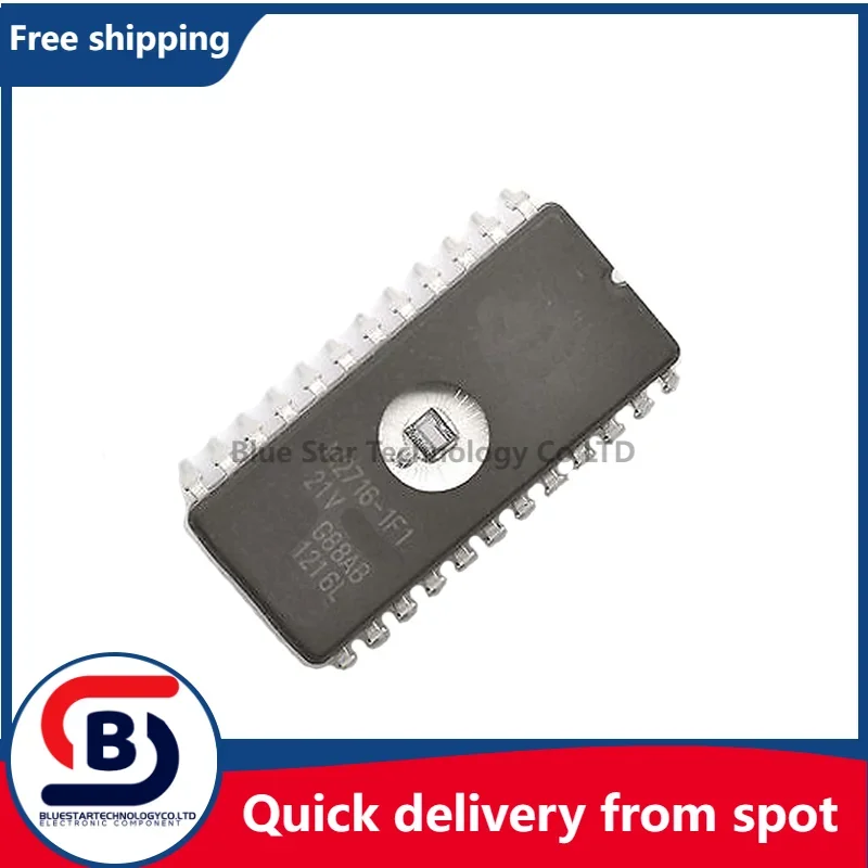 Free Shipping 10-50pcs/lot M2716-1F1 2716 M2716 CDIP-24 Memory UV EPROM IC NEW