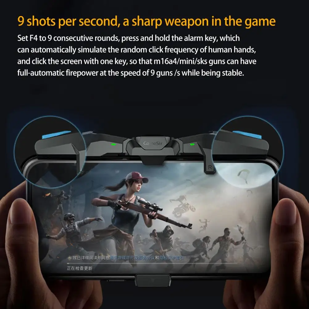 Mobile Game Handle Gamepad Joystick Triggers Button Foldable Plug And Play Auxiliary Gaming Controller For IOS /Android Phone