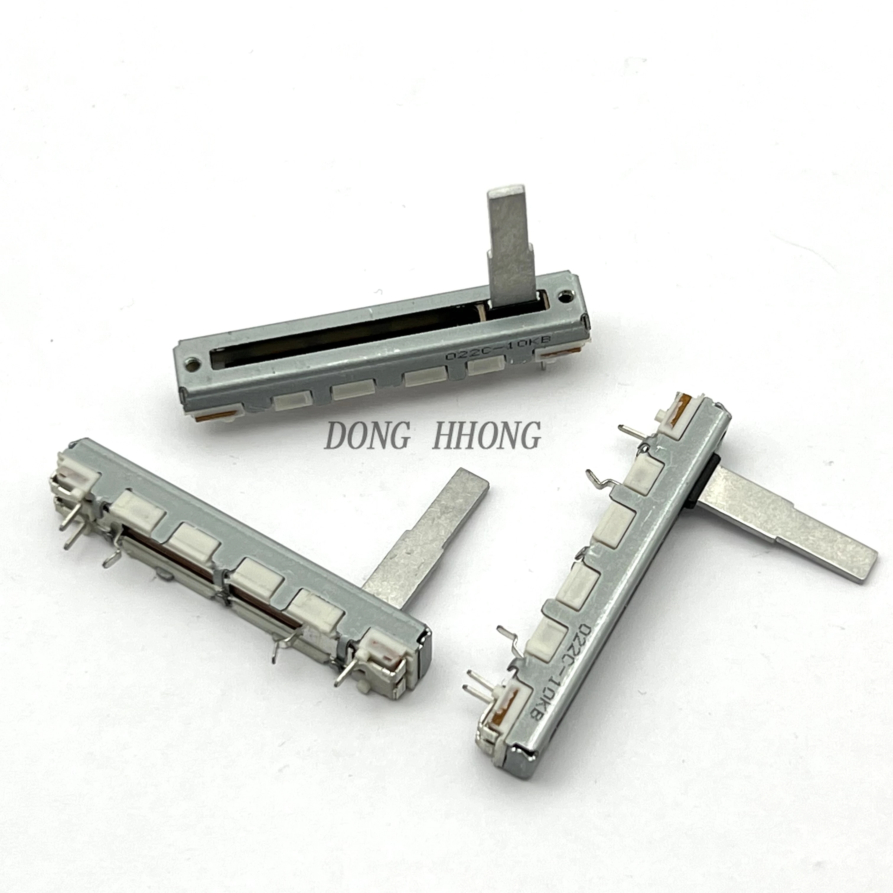 1 pcs ALPS 45MM single B10K straight slide potentiometer 3 pin shaft length 20MM