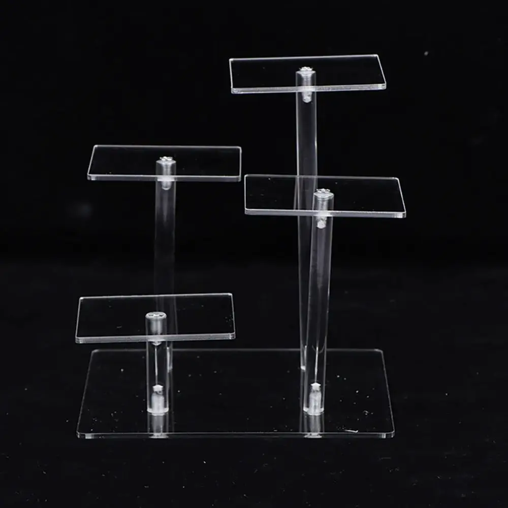 

Removable 4 Layers Display Stand Multi Layer Waterproof Square Transparent Jewelry Holder Multi-functional Organizer