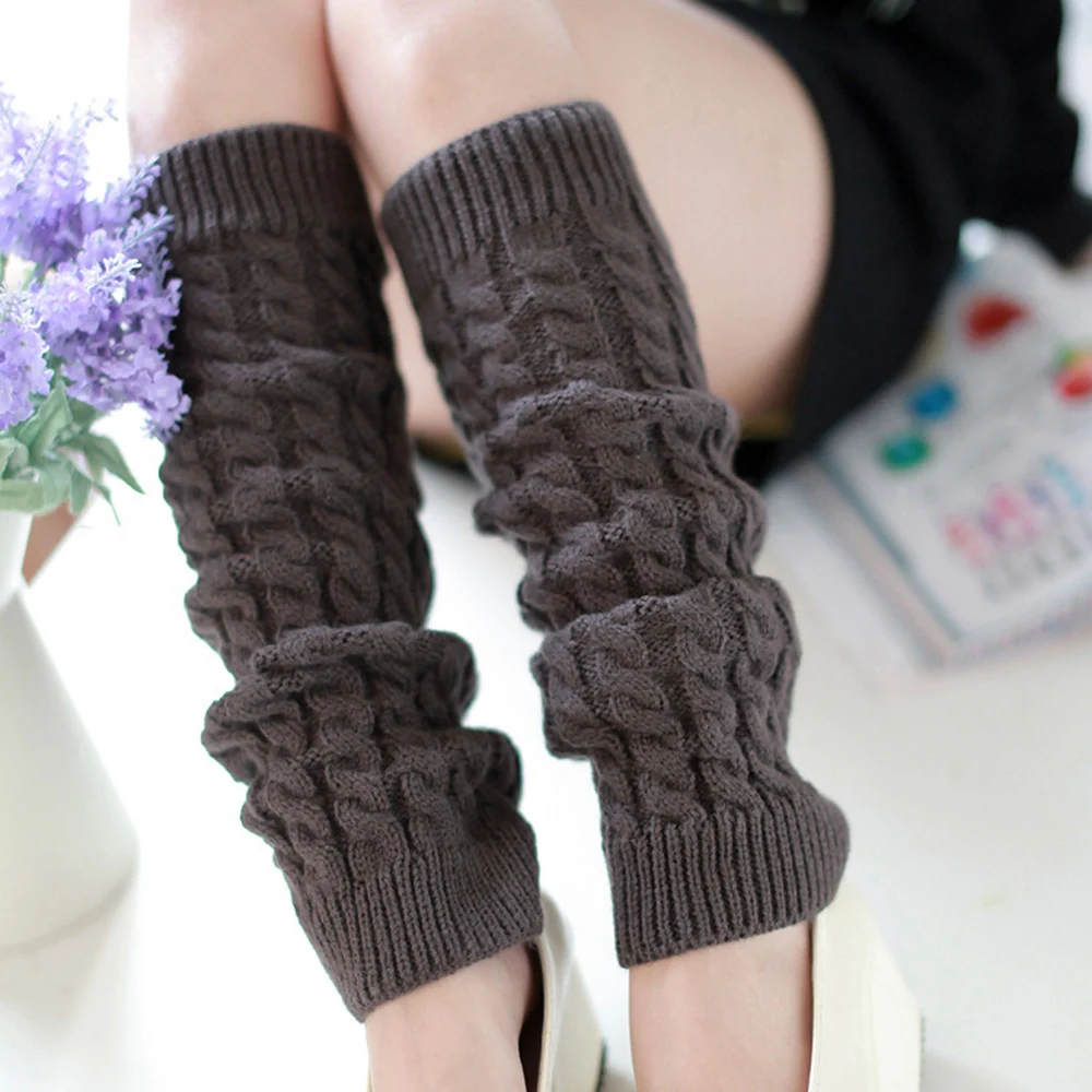 Adult Fashionable Knitted Long Socks Winter Warm Soft Stacking Leg Warmers for Women and Girls Fashion