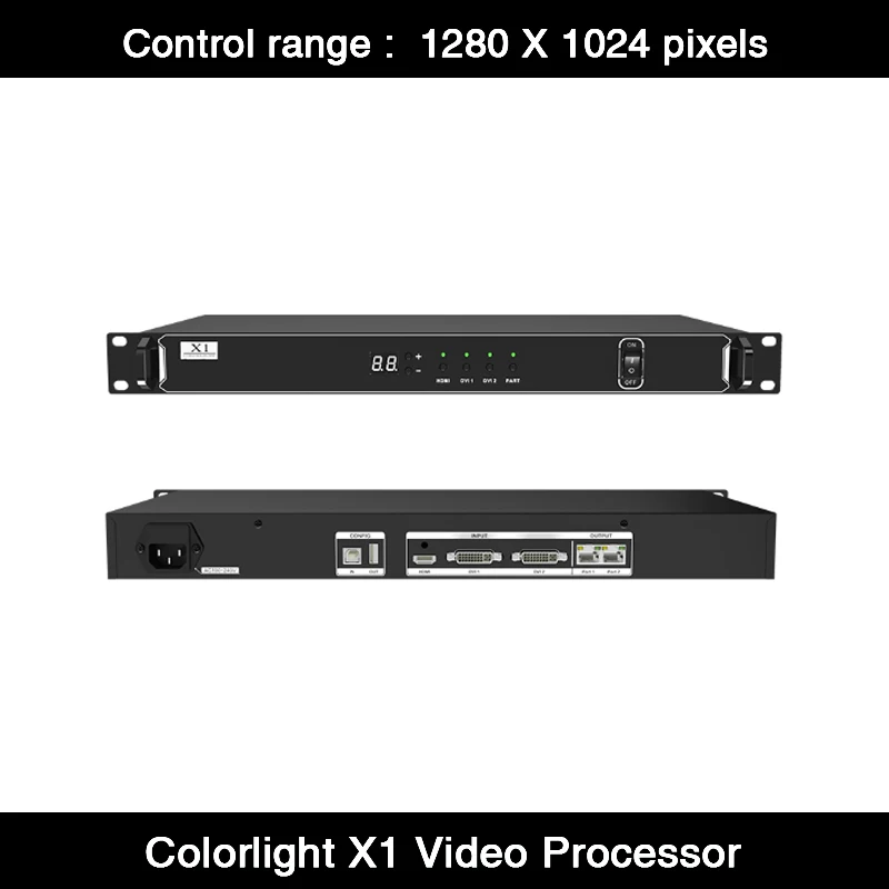 Colorlight X1 HD LED Display Controller Video Processor Support 1280 x 1024 Pixels Capacity Work with Receiving Card