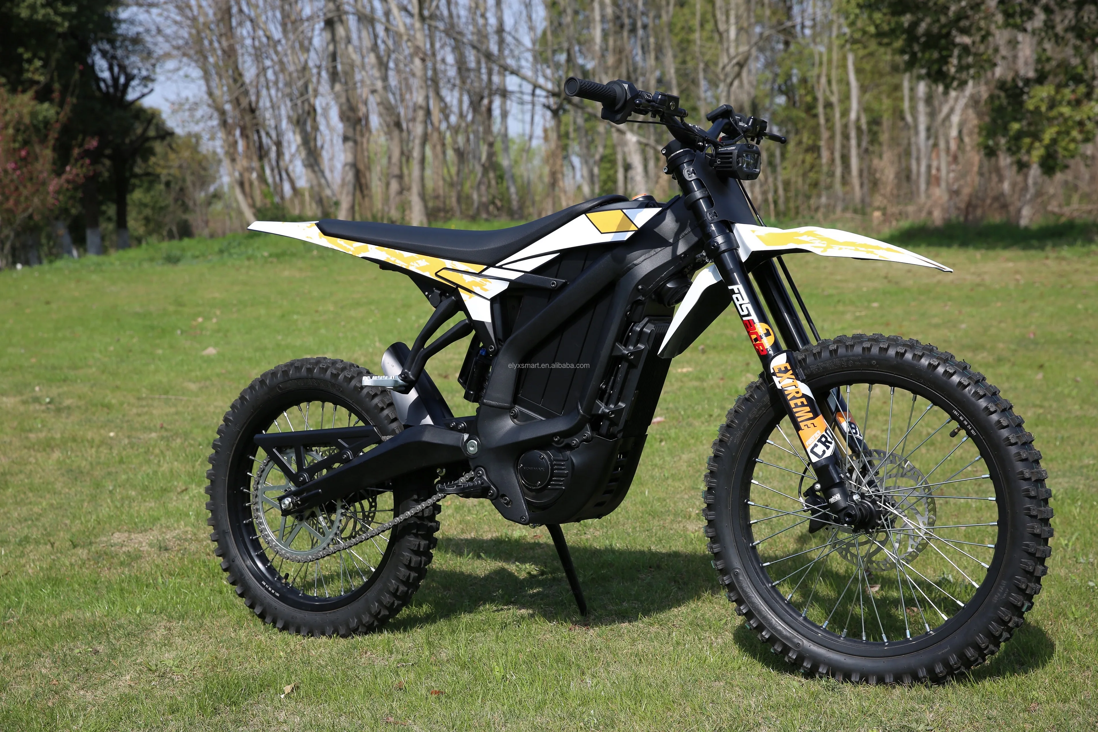 72V 50Ah Electric Dirt Bike 21500W BLDC Motor Off Road Motorcycle 63MPH Speed Off Road Bike 19 Inch Electric Pit Bike E-Bike
