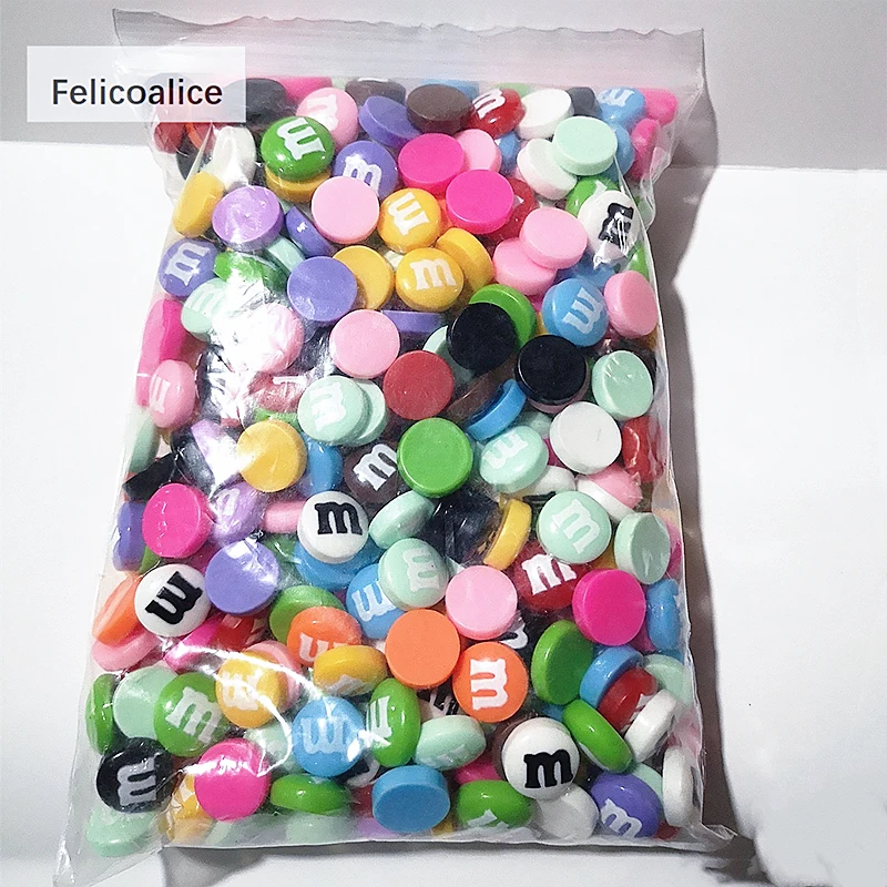 20pcs/bag Simulated Candy Cute Chocolate Bean Children Mini Toys Dollhouse Miniatures Diy Toy Kitchen for Kids Pretend Play