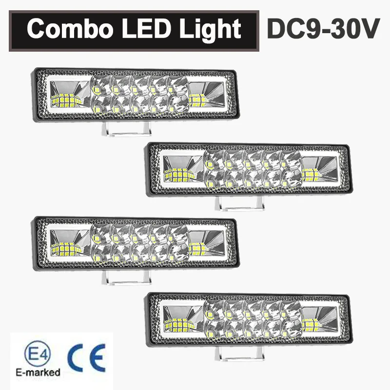 

16Leds Strobe LED Light Bar Amber White Amber Flash for Offroad 4x4 ATV SUV Motorcycle Truck Trailer Car Accessories DC9-30V