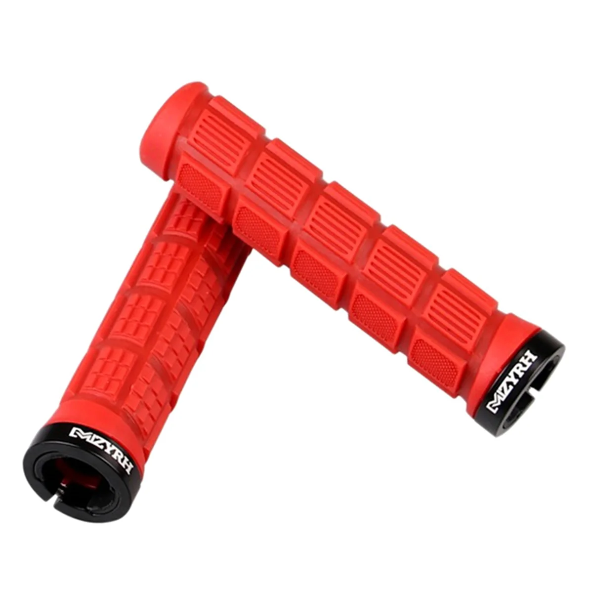 MZYRH Bike Handlebar Grips BMX MTB Bicycle Handles Cover Anti-Skid Bicycles Bar Grips, Red