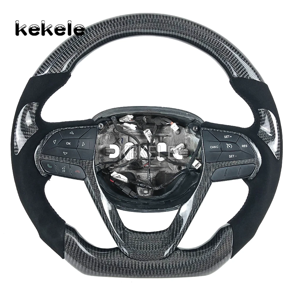 

Car Accessories for Jeep Grand Cherokee 2012-2016 Car Steering Wheel Customization suede Leather Carbon Fiber Steering Wheel