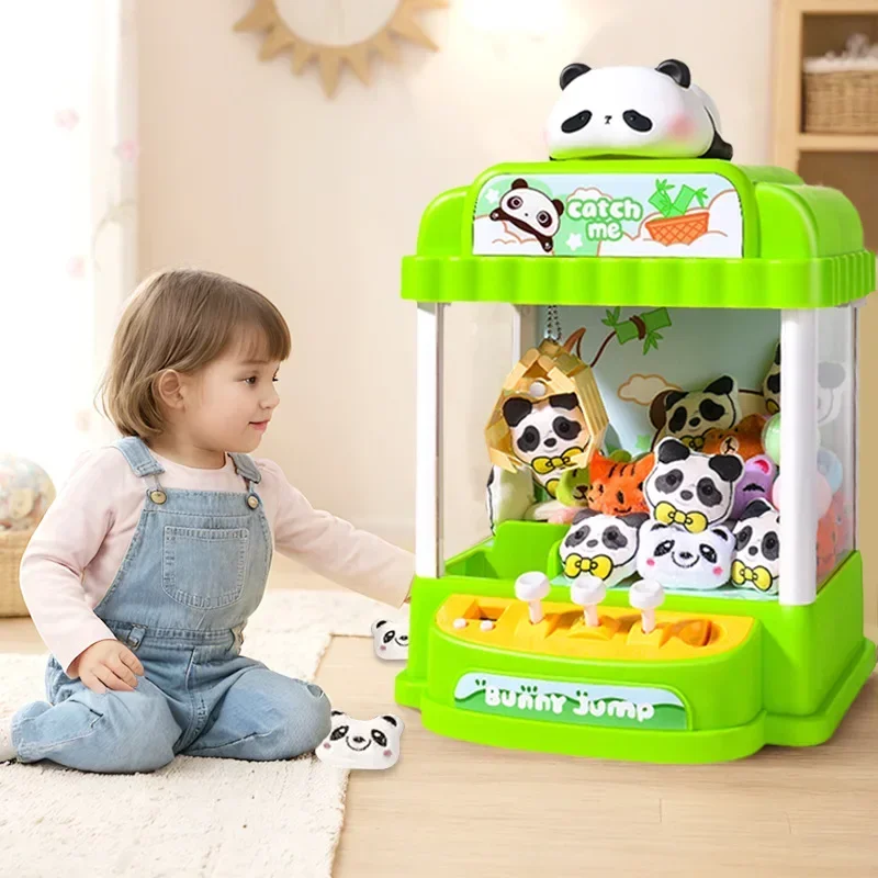 Children's Toys Claw Machine Panda Style UFO Catcher Small Household Gaming Devices Girl Birthday Gift Novelty Blind Box Machine