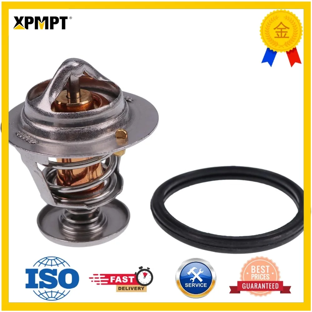 129155-49801 129155-49800 Thermostat Compatible for Yanmar Engine 3TNE88 4TNV84 4TNE84 3TNV84 4TNV84T 4TNE88 3TNE84