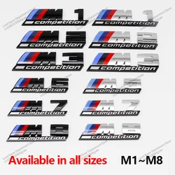 3D ABS M Badge Car Styling Body Rear Trunk Decor Sticker For BMW E46 E60 E64 F12 F13 E90 E92 E93 F80 F82 M1 M2 M3 M4 M5 M6 M8