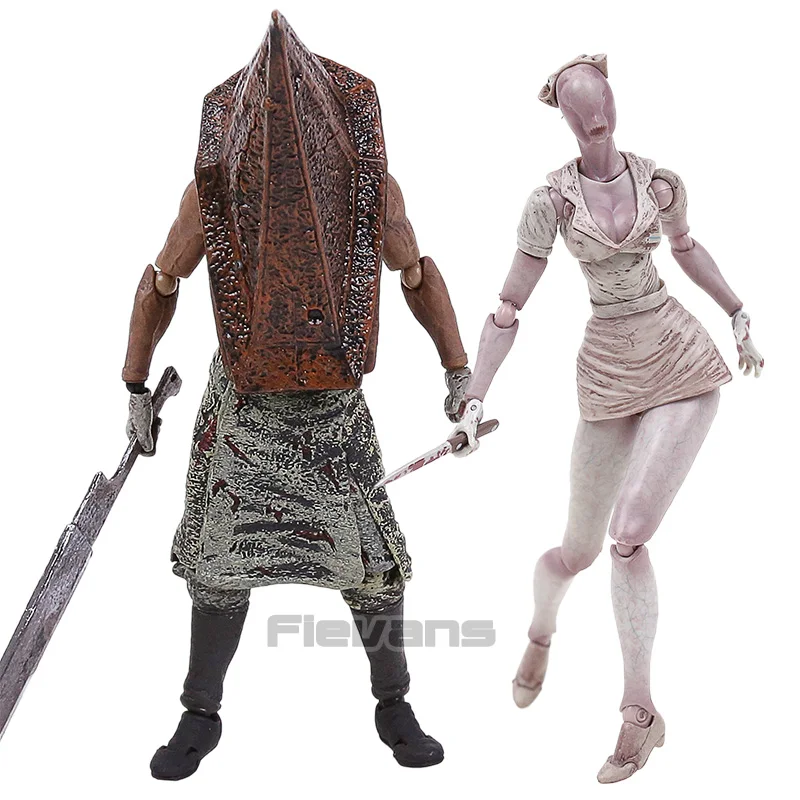 Silent Hill Figma SP-061 Bubble Head Nurse / SP-055 Red Pyramd Thing PVC Action Figure Collectible Model Toy