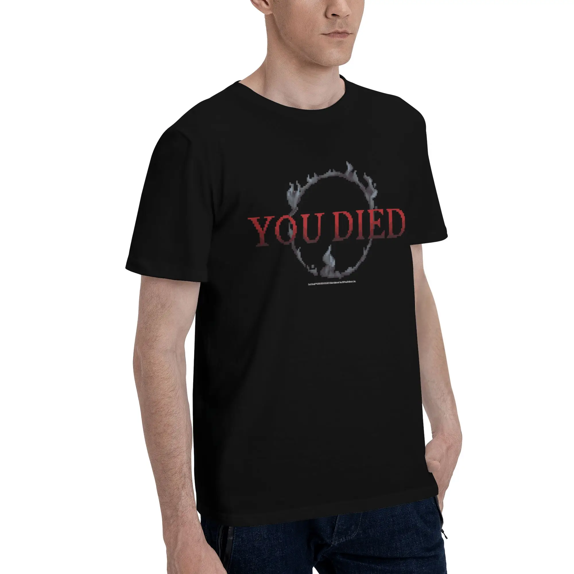 Dark Souls 20 Graphic Funny 100% Cotton T-Shirt Bandai Tops Tees For Men view 2