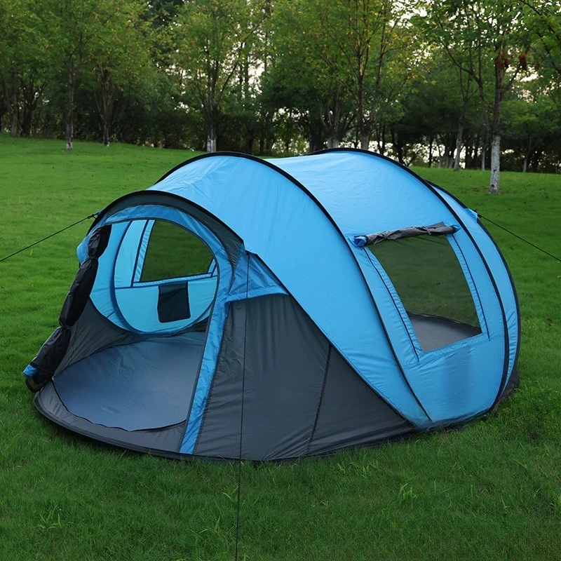 

Outdoor automatic quick-open camping tent sun protection portable hand throw beach park