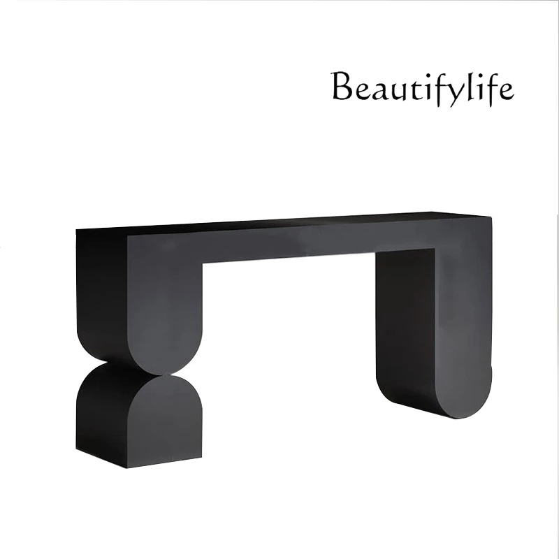 

Nordic Simple Creative Console Tables Model Room Club Decoration Table Modern Light Luxury Side View Sets