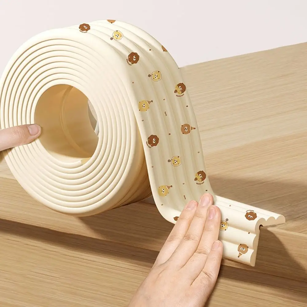 Durable 2m Desk Edge Guard Strip Soft Thickened Wall Corner Protector Waterproof Self Adhesive Foam Bumper for Baby Safety
