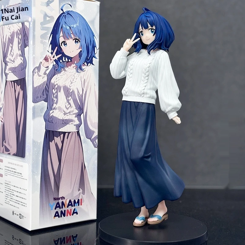 

GW Factory Cute Blue-Haired Anime Girl Figure Defeated Character Collectible Model Toy From Japan Action Figure Toy