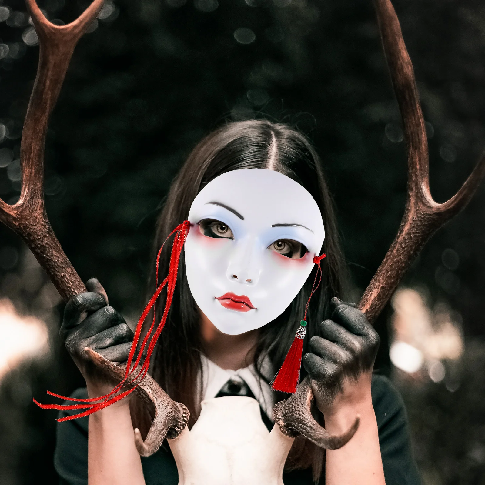 Die Maske Cosplay Tier Maskerade für Frauen Halloween Streich Kunststoff Prop Kostüm Zubehör Frau Festival