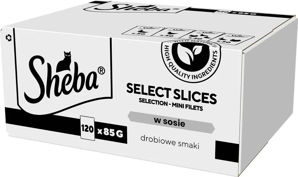 Mokra karma dla psa SHEBA Saszetka Sos Drób 120x85g