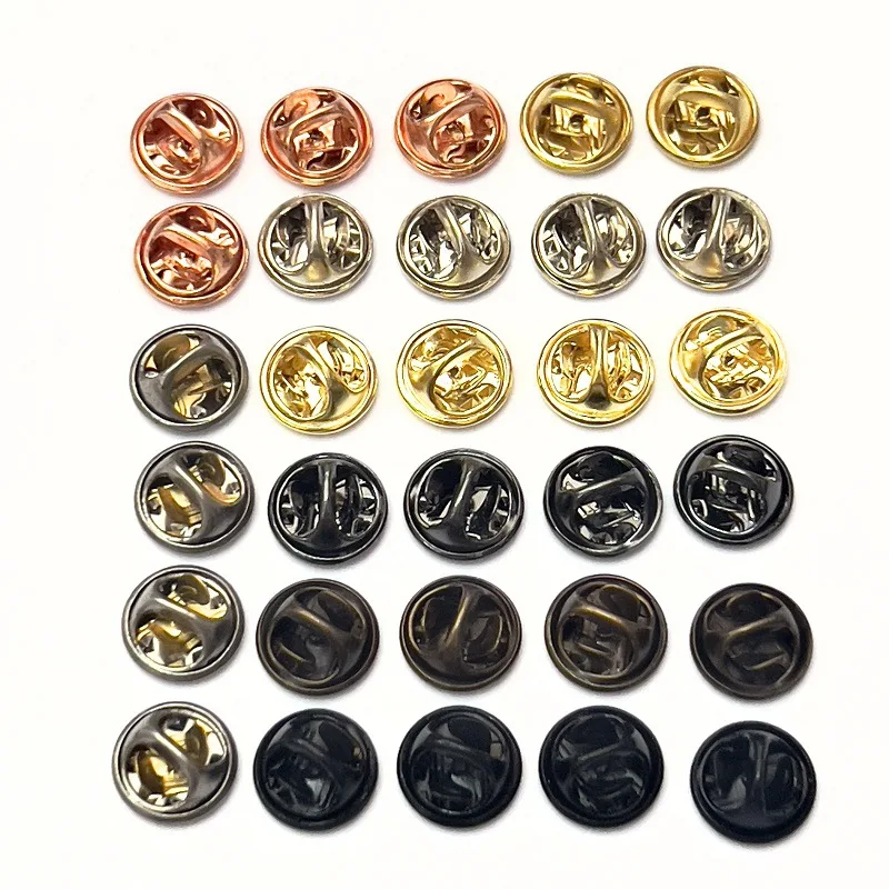 1000 Pairs Kupfer Metall Basis Schmetterling Halter Pin Rücken mit pin Krawatte Tacks Blank Pins für für Revers Pins Service bars Schmuck – Detail 1