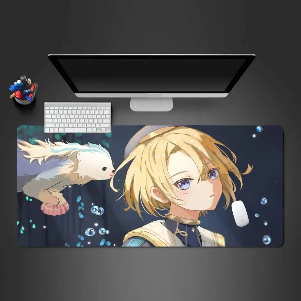 Freminet Anime G-Genshin Impact Mousepad Non-slip Suitable For Office Computers Laptops E-sports Game Desk Mats XXL Keyboard