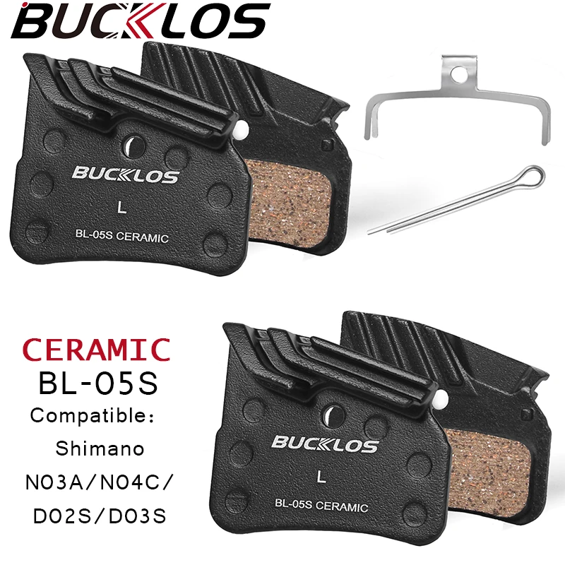 

BUCKLOS Bike Hydraulic Brake Pads Ceramic Bicycle Disc Brake Pad Road MTB Brakes Pads For Shimano Sram Avid N03A N04C N02S N03S