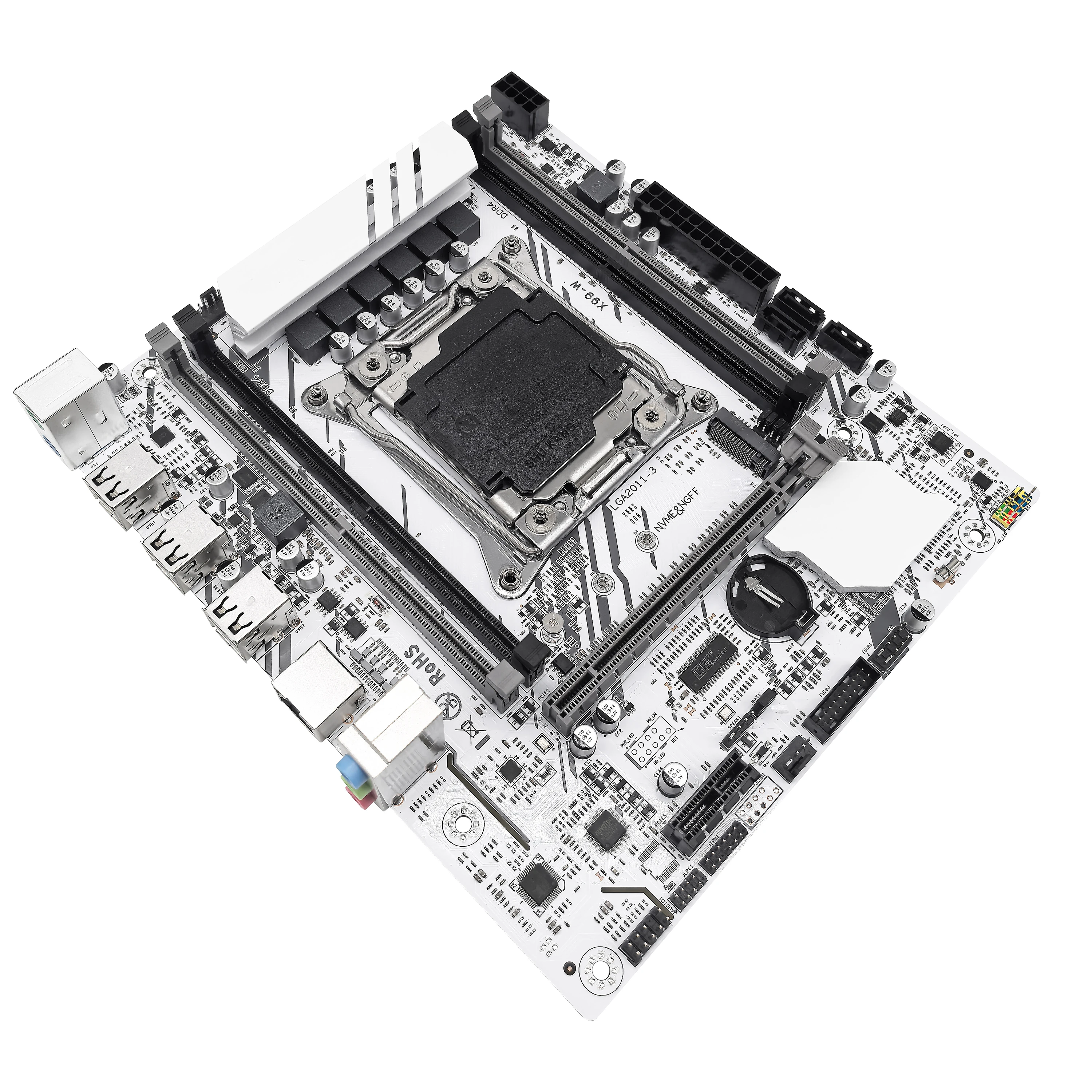 مجموعة اللوحة الأم X99-W ZSUS مع LGA2011-3 Xeon E5 2650 V4 CPUMemory NVME M.2 SATA