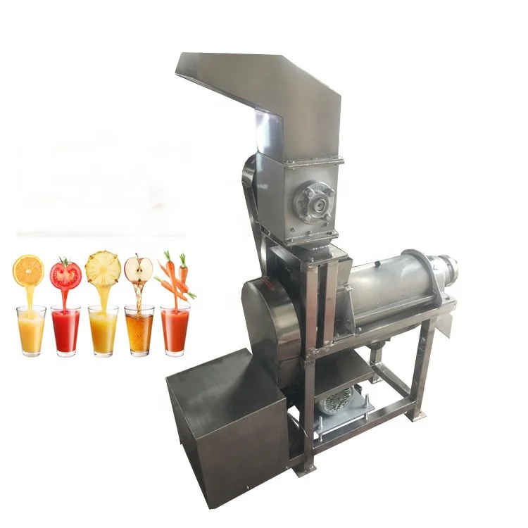 304 Stainless Steel Coconut Milk Screw Industrial Fruit Apple Watermelon Mango Pineapple Juice Crusher Juicer Extractor Machine