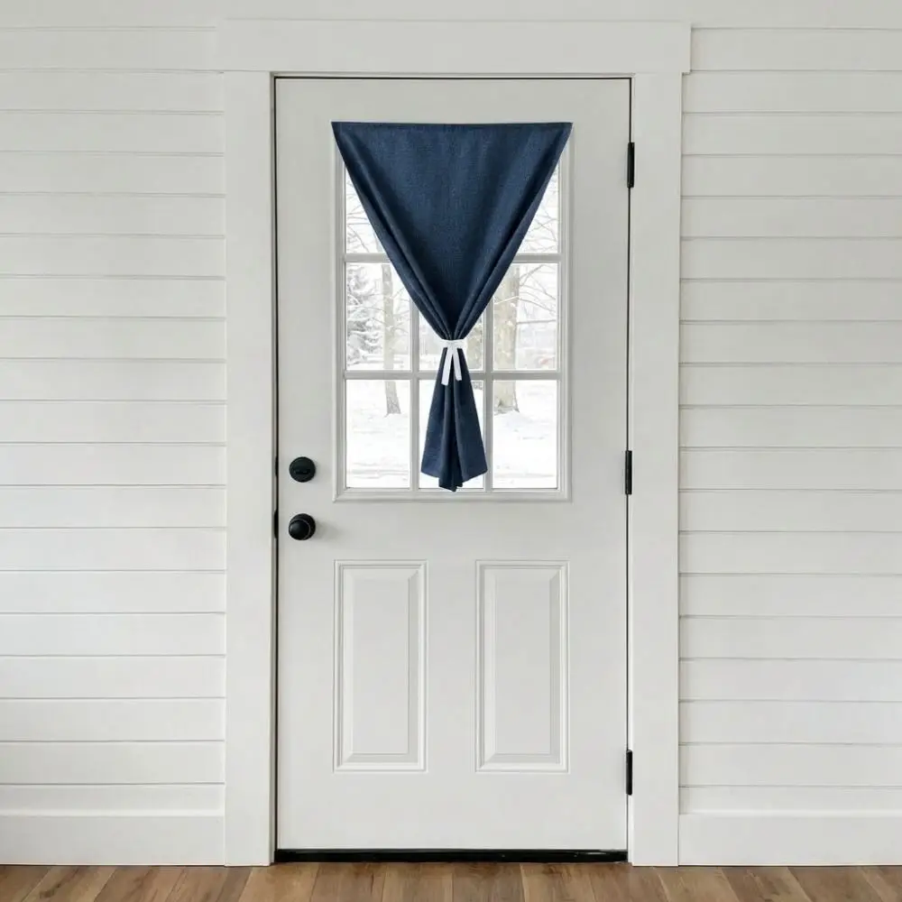 Self-Adhesive Blackout Curtains Dust-proof UV Protection Magic Tape Curtain Light Blocking Imitation Linen Texture Window Shade