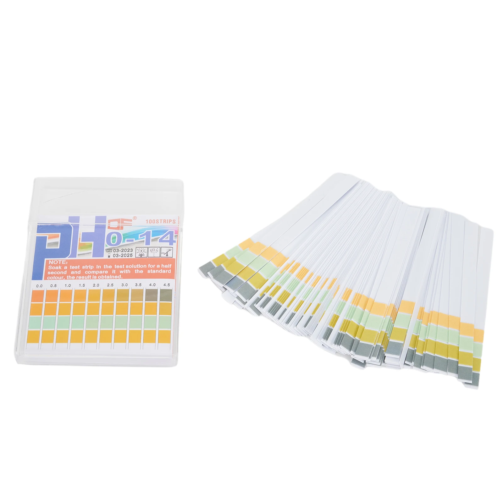 100 Strips Water PH Test Strips Multi-function Range 0-14 (0.5) Testing Strips PH Value Test For Testing Tools