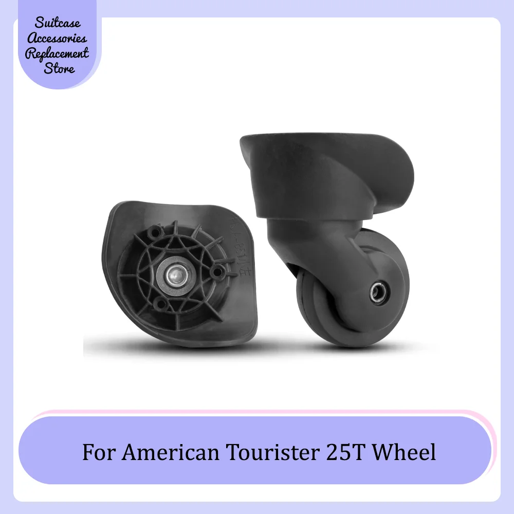 For American Tourister 25T Universal Wheel Replacement Suitcase Smooth Silent Shock Absorbing Durable Wheel Accessories Wheels