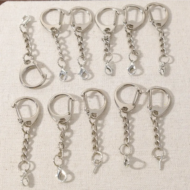 C Shaped Clasps Key Ring Lobster Clasp for DIY Jewelry Making