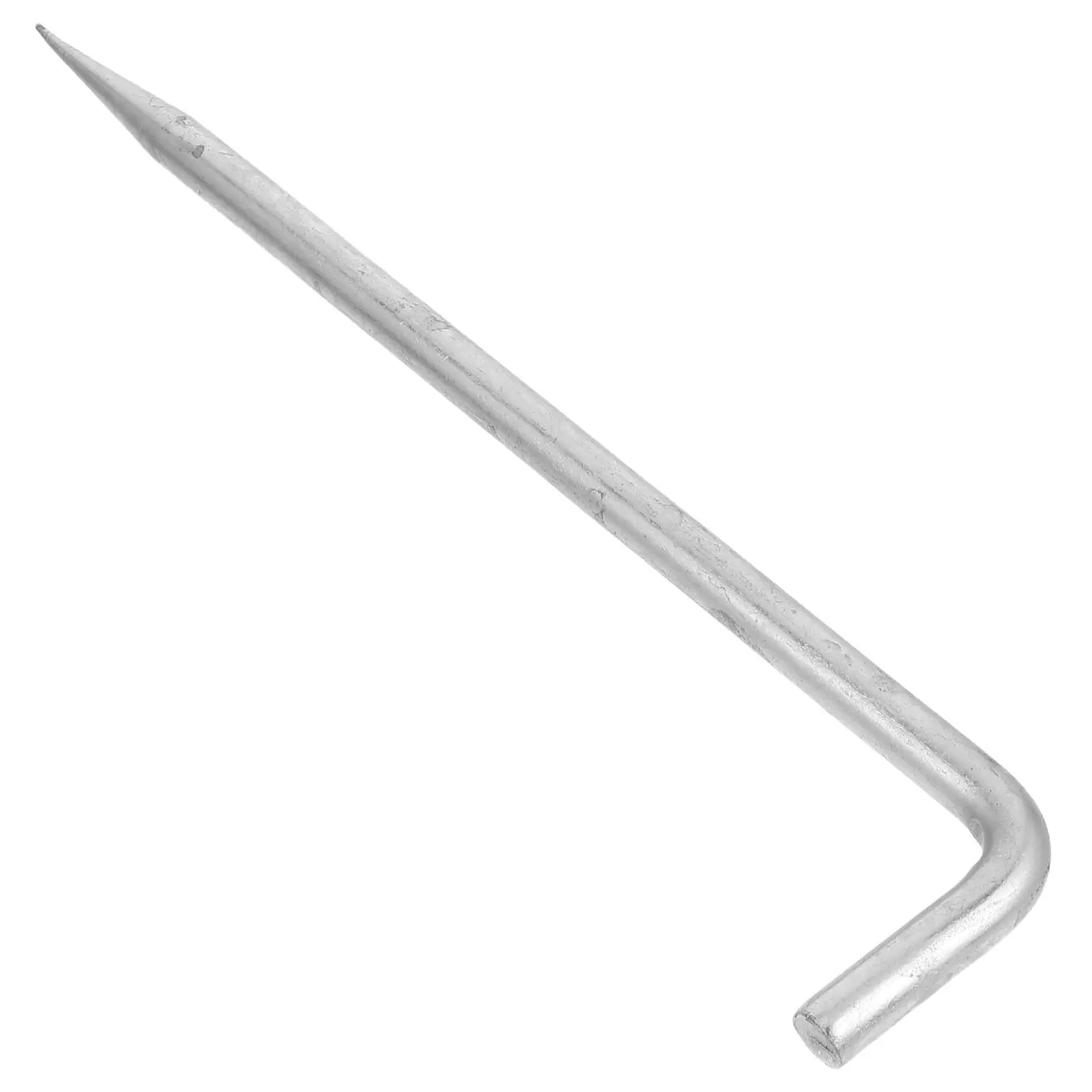 

Metal Ground Rod L Shape Outdoor Earthing Rod for Lightning Protection Antennas Electric Fence Generator Instrument Grounding