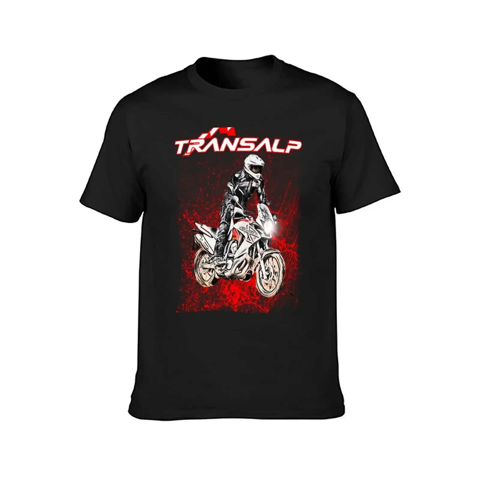 Transalp Classic XL 700V Red Splash T-Shirt cute tops Aesthetic clothing plain white t shirts men