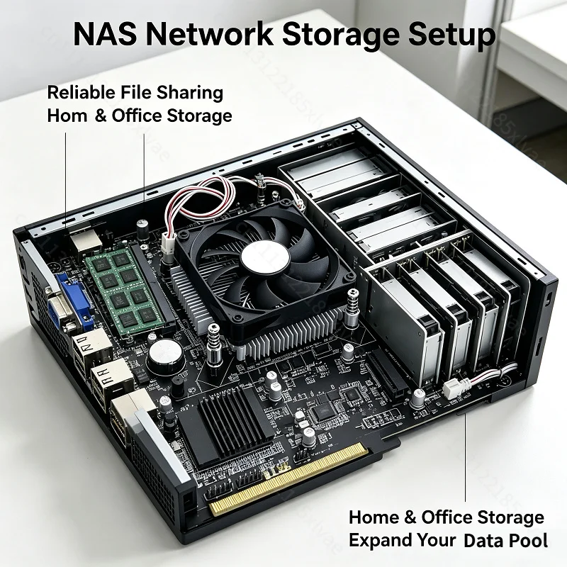For B75 K9‑ETH 24‑Bay Expandable NAS Motherboard, Main Control Board for DIY Home Business Storage Server