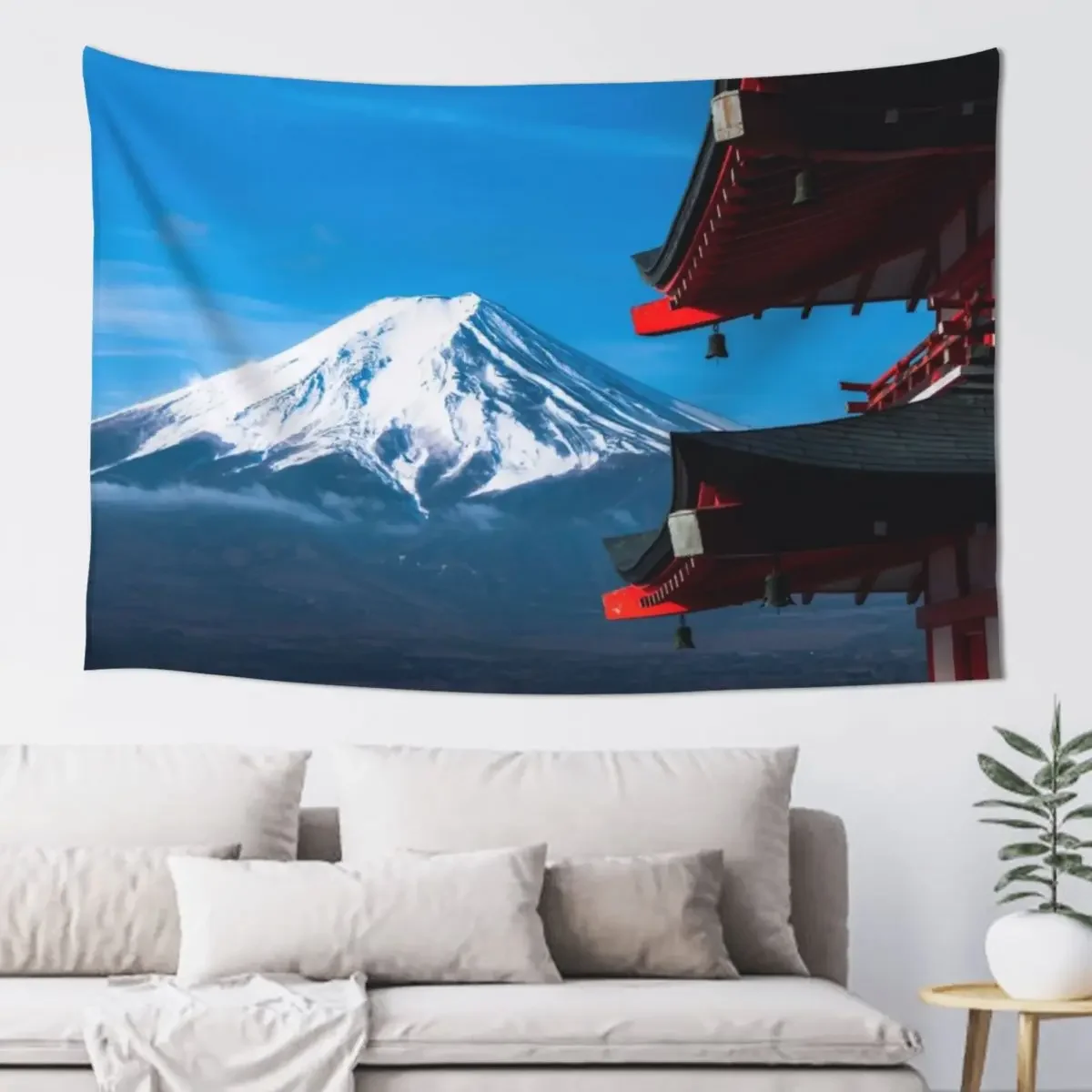 

Mount Fuji from Chureito Pagoda Tapestry Room Decor For Girls Kawaii Room Decor Wall Decorations Cute Room Things Tapestry