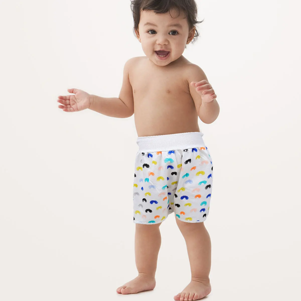 

1Pcs Diaper Skirt High Waist Folding Baby Training Pants Breathable Comfortable Leak-Proof Washable Soft Skin-Friendly Nappy