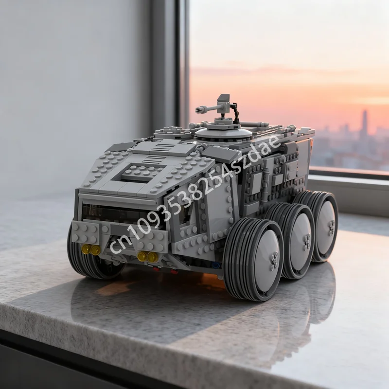 

582 шт. MOC Императорский модульный транспорт MOD T Star Модель Рождественские подарки Строительные блоки Сборка DIY Образование Кирпичи Игрушки Дети