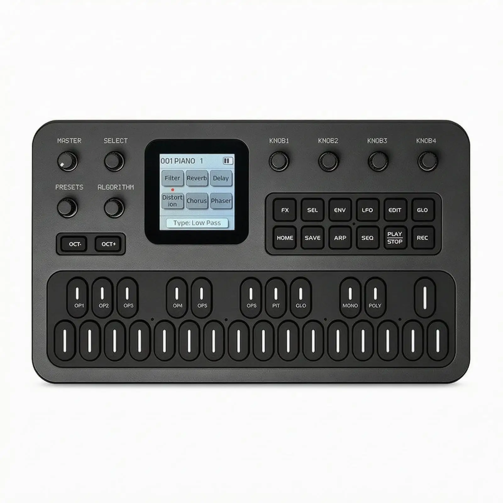 Synthesizer with Built-in Speaker Battery-Powered for Bedroom Studio, Producers