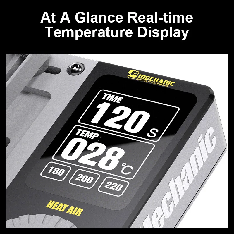 MECHANIC Heat Air Intelligent Temperature Control Preheating Platform For iPhone X-15 16Pro Max Motherboard IC Chip Welding Tool