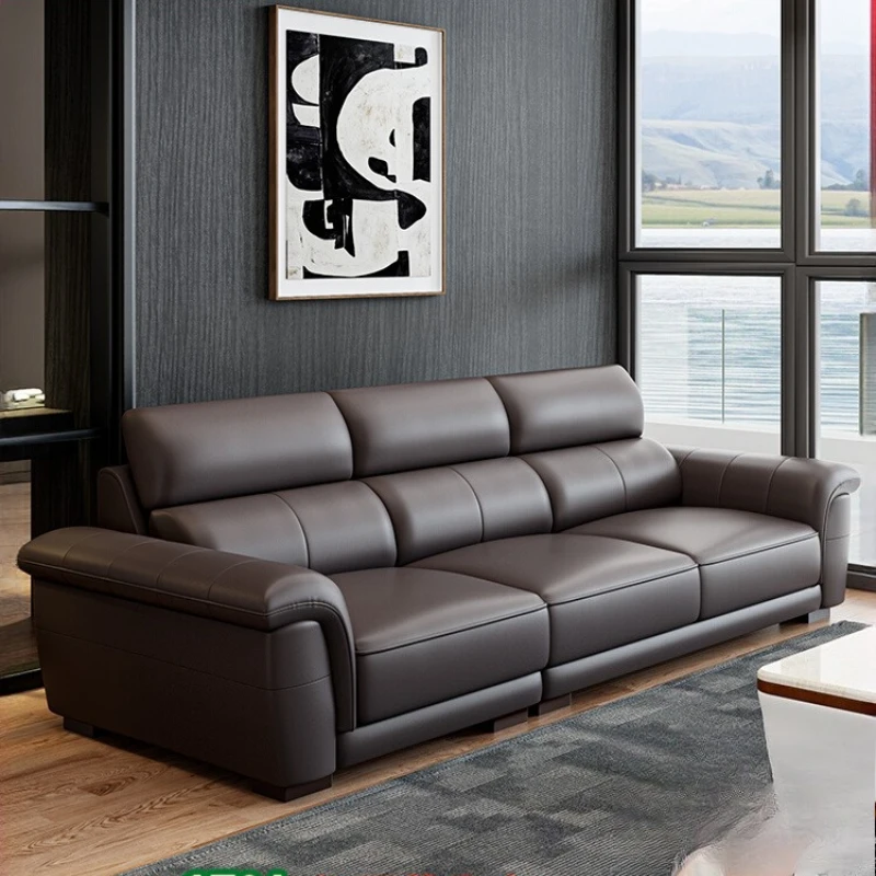 

Minimalist Designer Living Room Sofas Leather Real Soft Cheap Lounge Sofa Lazy Luxury Modern Woonkamerbanken Furniture For Home