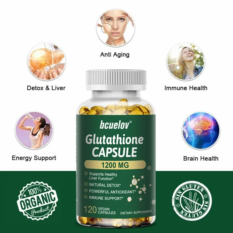 Glutathione Milk Thistle Capsule, Antioxidant, Healthy Liver Function, Enhance Immunity, Whiten Dull Skin, Healthy Skin Care