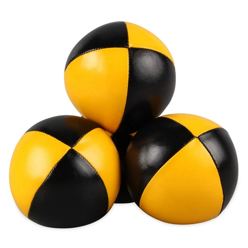 Top!-3Pcs Pu Mini Juggling Ball Soft And Heavy Juggling Ball With Net Pocket For Beginners And Professionals