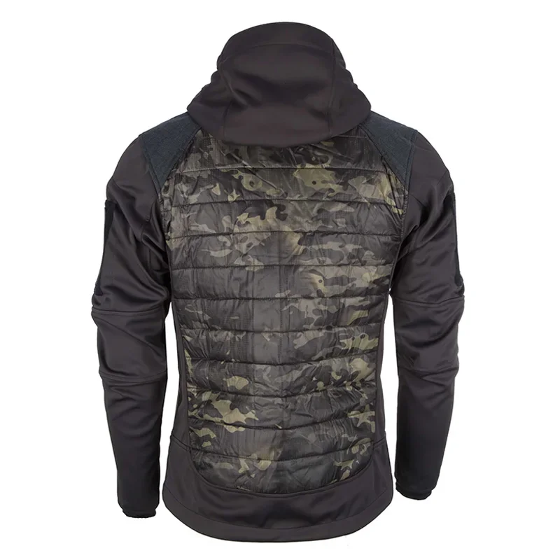 Veste à capuche Soft Shell DulJacket pour homme, peau de requin, sourire, vestes de saut militaires, escalade en plein air, randonnée, manteau