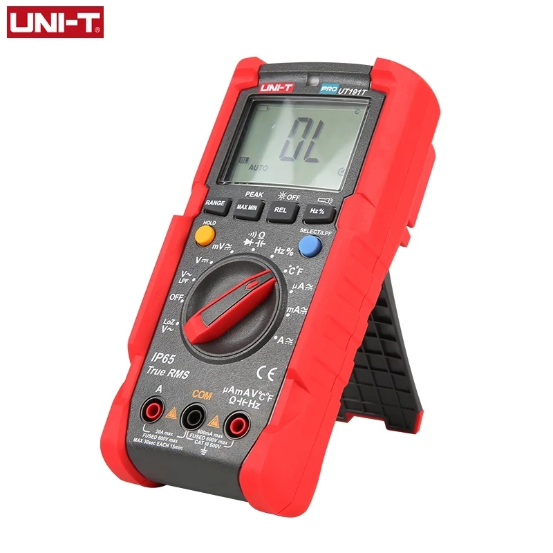 UNI-T Tester Digital Multimeter Profesional UT191T UT191E True RMS Auto Range DMM 20A Ammeter 600V Count 6000 DC AC Capacitor