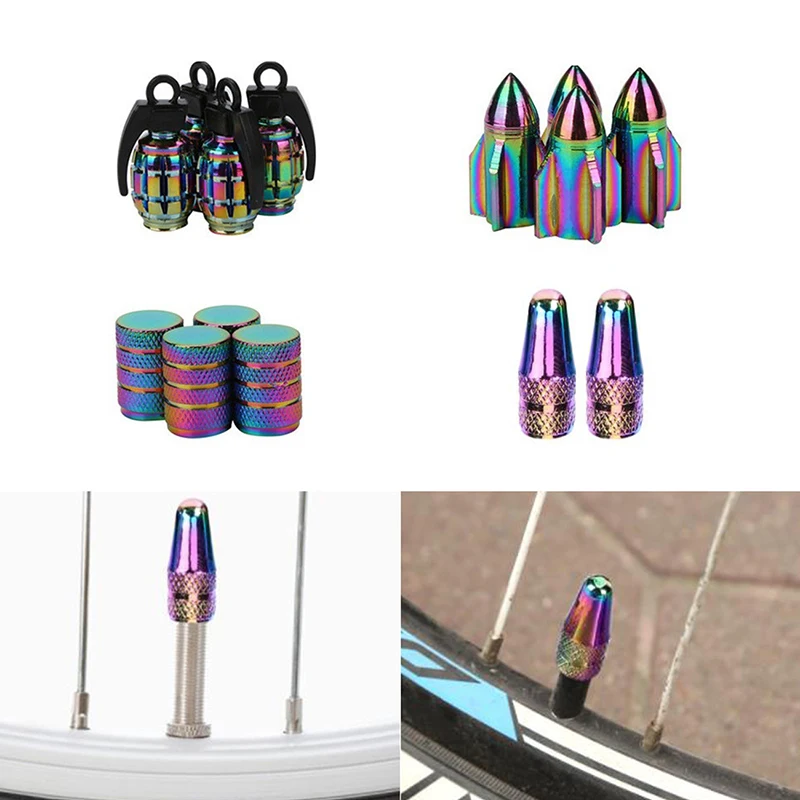 2pcs/set Chameleon Bike Presta Valve Cap MTB Wheel Rim Tyre Stem Air Valve Caps Bicycle Aluminium Pressure Valve Caps Dust Cover