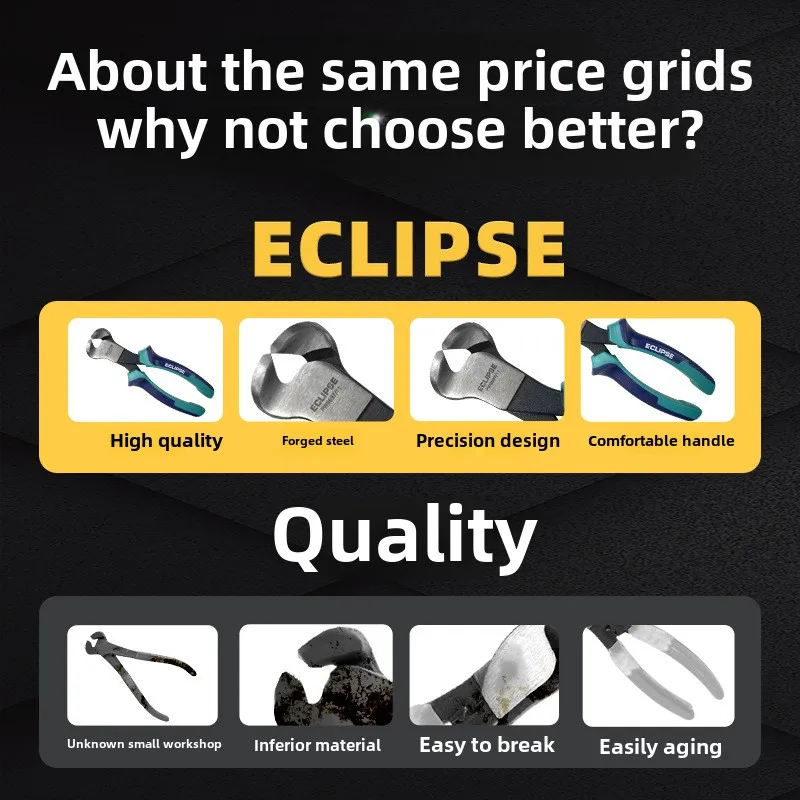 Alicate de corte superior ECLIPSE do Reino Unido, extrator de unhas, faca a laser, braçadeira de molde PW9637, ferramenta importada