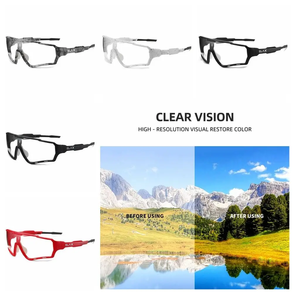 

Rapid Discoloration Lens Cycling Sunglass Windproof Length Adjustable UV Resistant Cycling Glass Comfortable HD