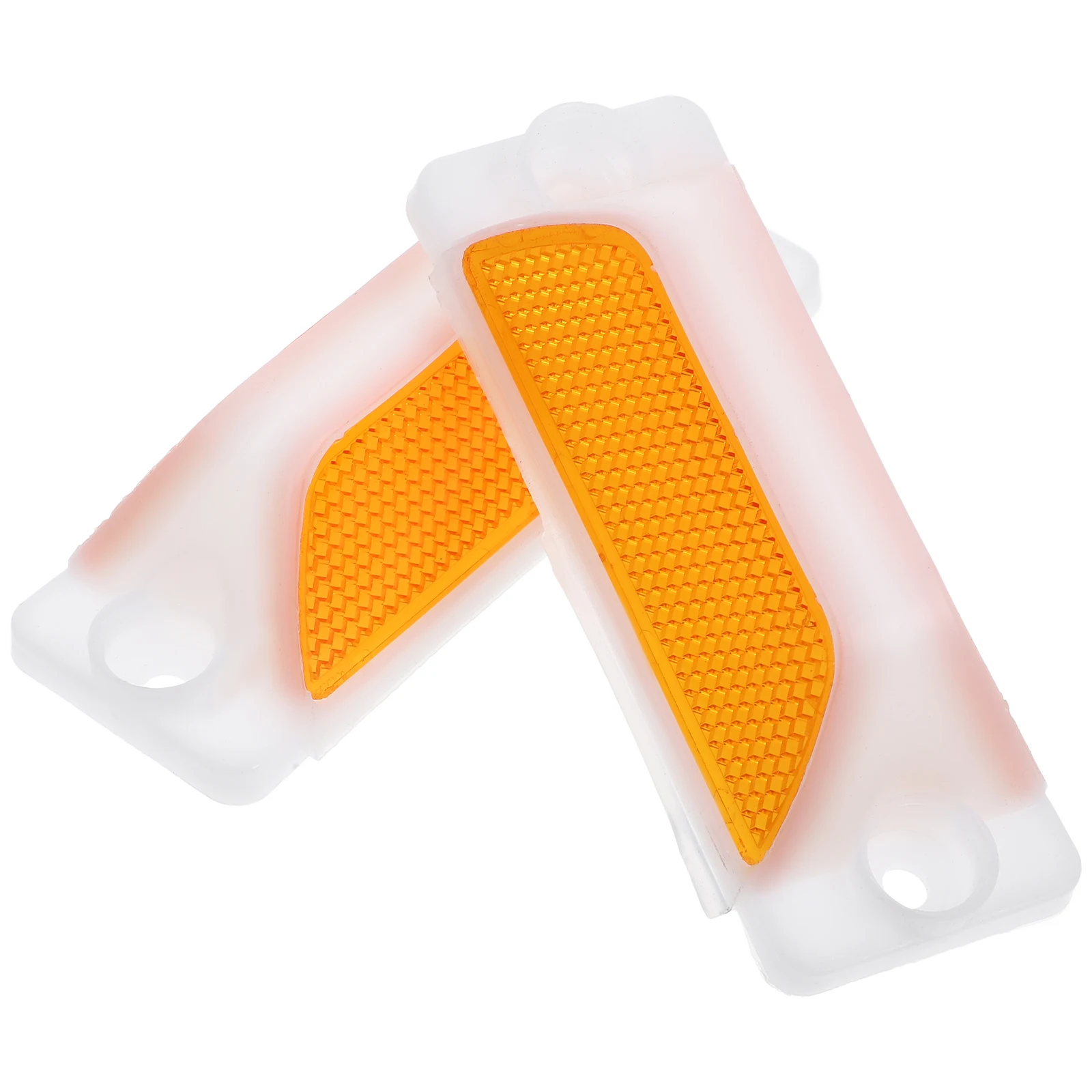 2 Pcs 120x40mm Reflective Delineators Rectangular Driveway Markers Pavement Signs Highway Indicators